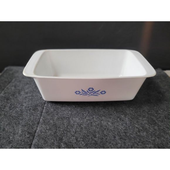 VTG P-315-B Corning Ware Cornflower Blue Bead Loaf 2 Qt Pan. - Picture 4 of 4